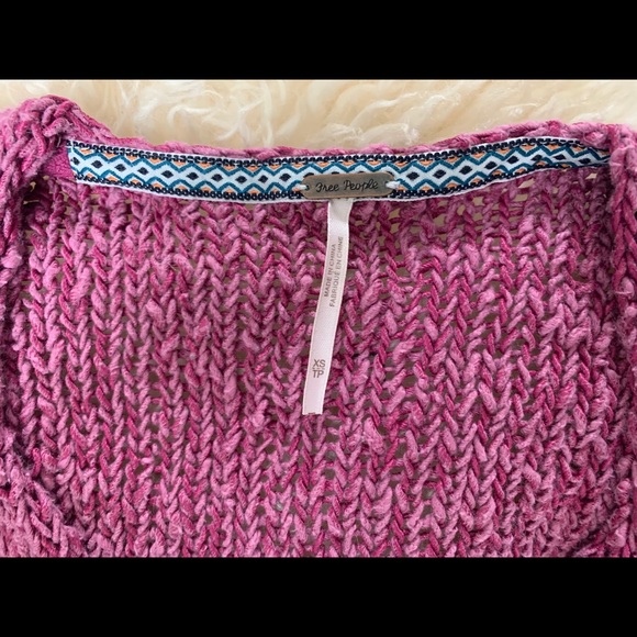 NWOT Free people oversized asymmetrical sweater - Picture 10 of 12